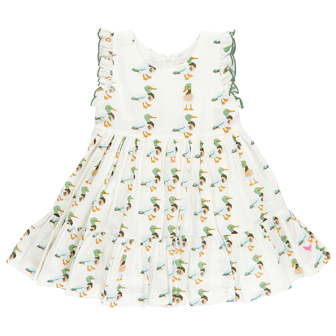 Image of Girls Kelsey Dress - Mallard Friends