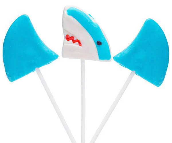 126635 - Shark Themed Lollipops: 12-Piece Box