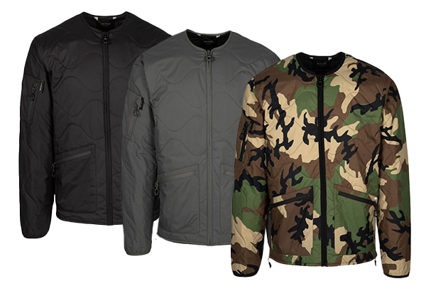 Clutch Field Liner Jacket by Beyond Clothing in 3 colors, Black, Grey and Woodland.