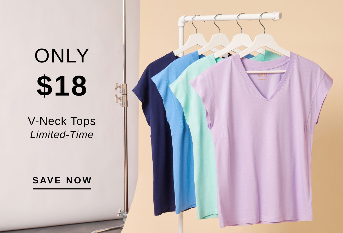 ONLY $18 V-Neck Tops Limited-Time | SAVE NOW