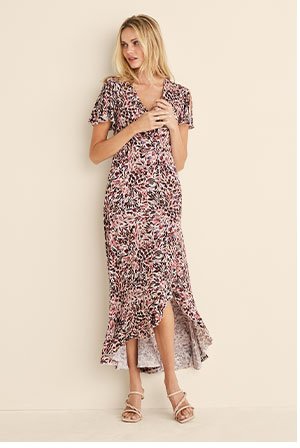 Surplice Maxi Dress