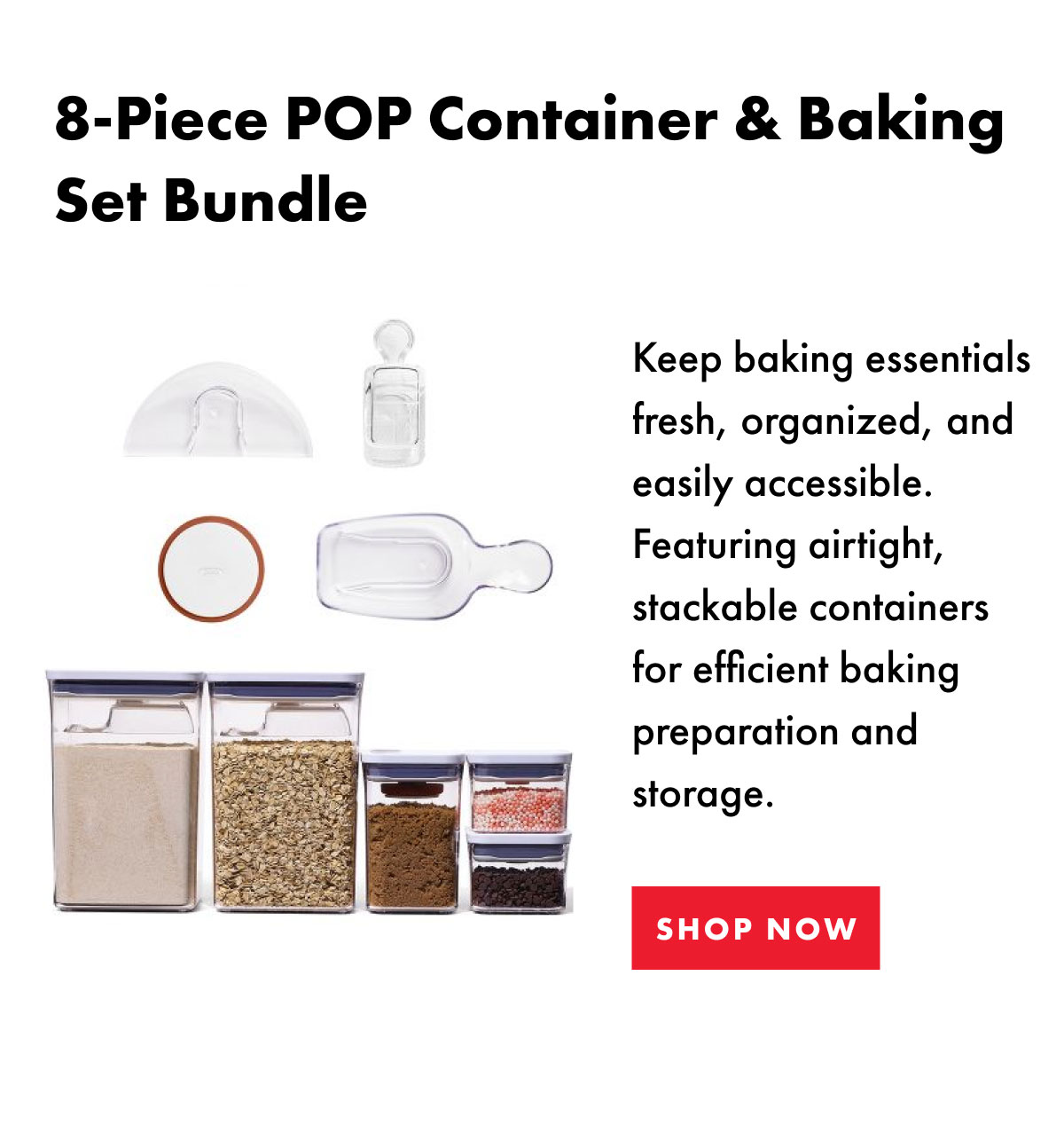 8-Piece POP & Baking Set Bundle | Shop Now