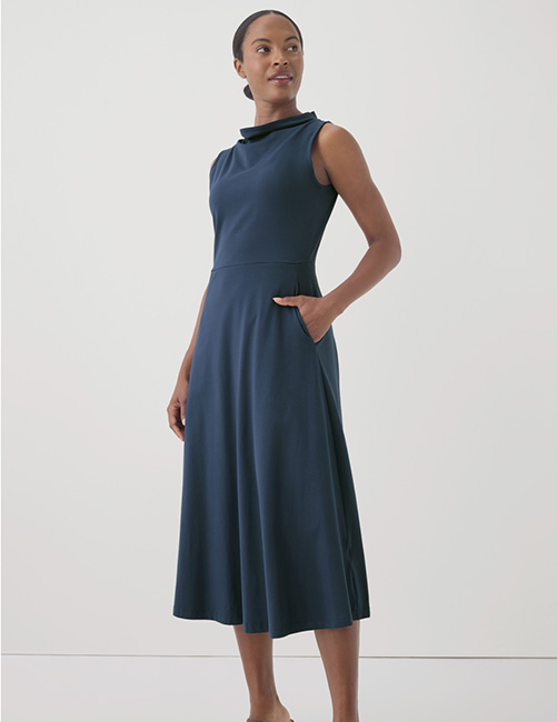 Cowl Neck Dress