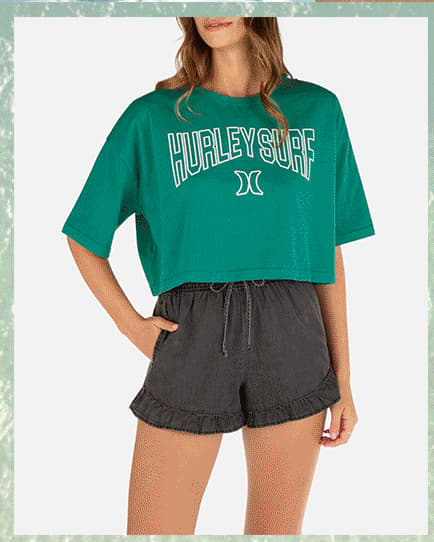 Collegiate Boyfriend Cropped Tee