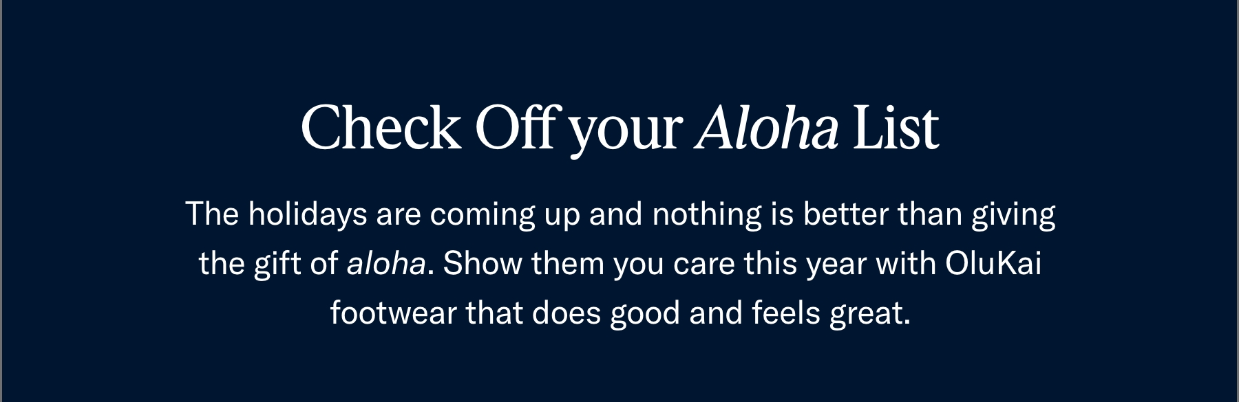 Check off your aloha list