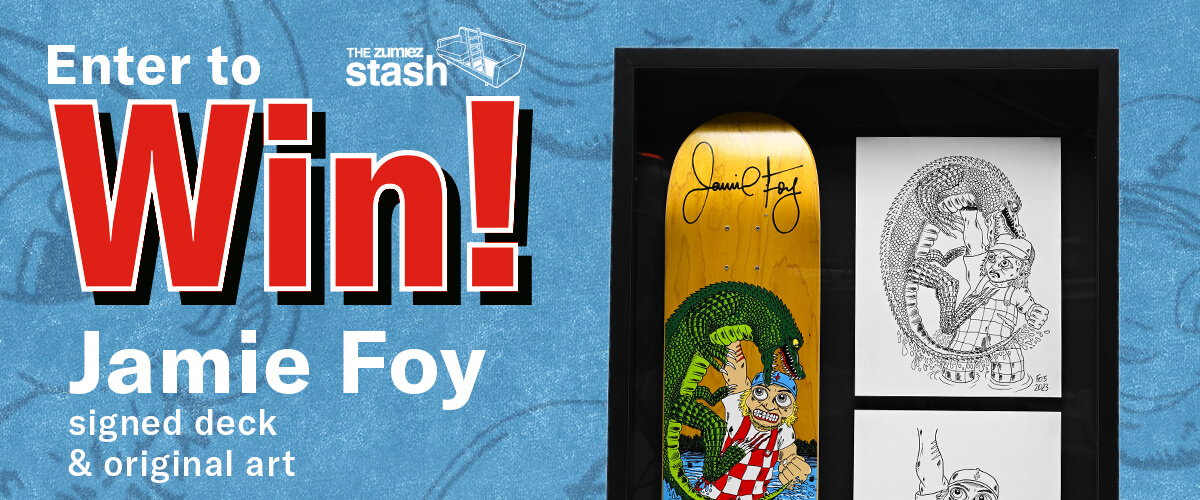 Win A Jamie Foy Signed Deck And Original Artwork!