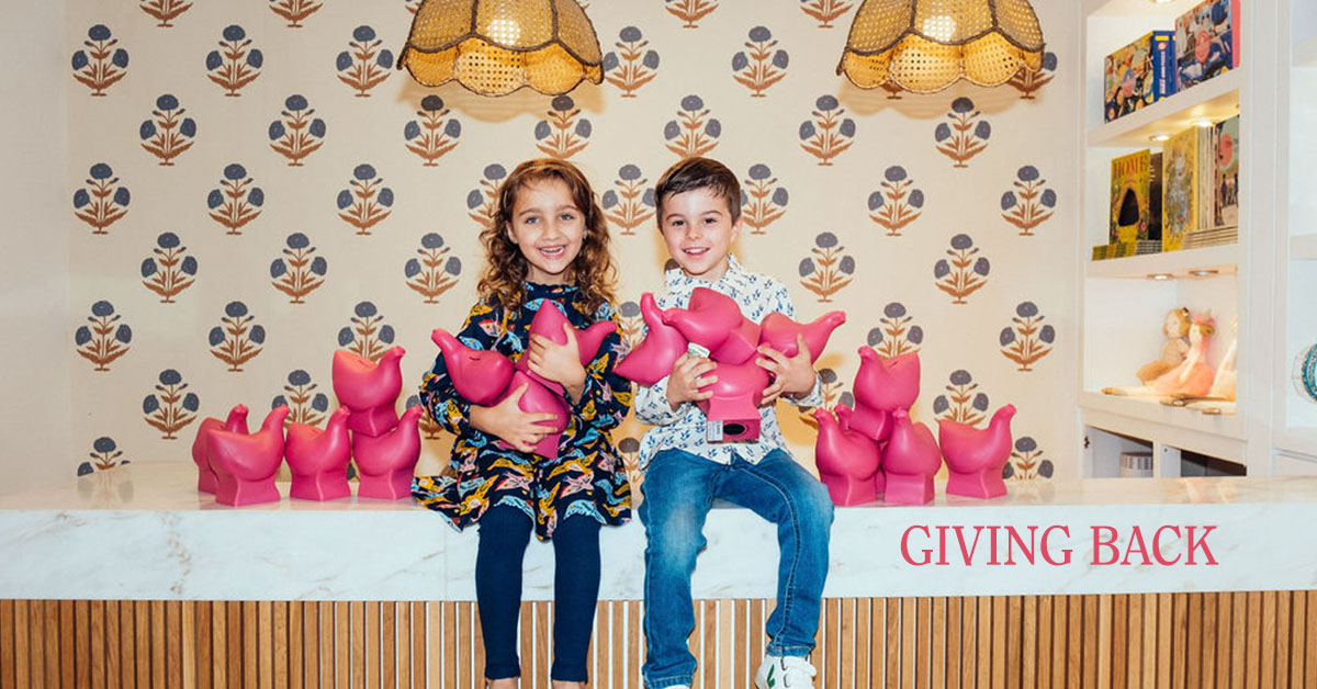 give back with Pink Chicken