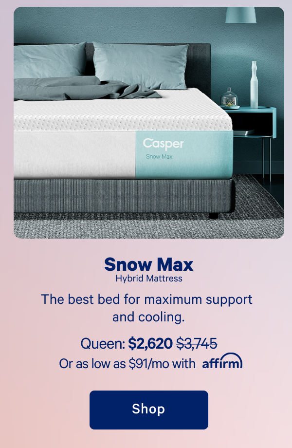 Snow Max Hybrid Mattress >> The best bed for maximum support and cooling. >> Shop >>