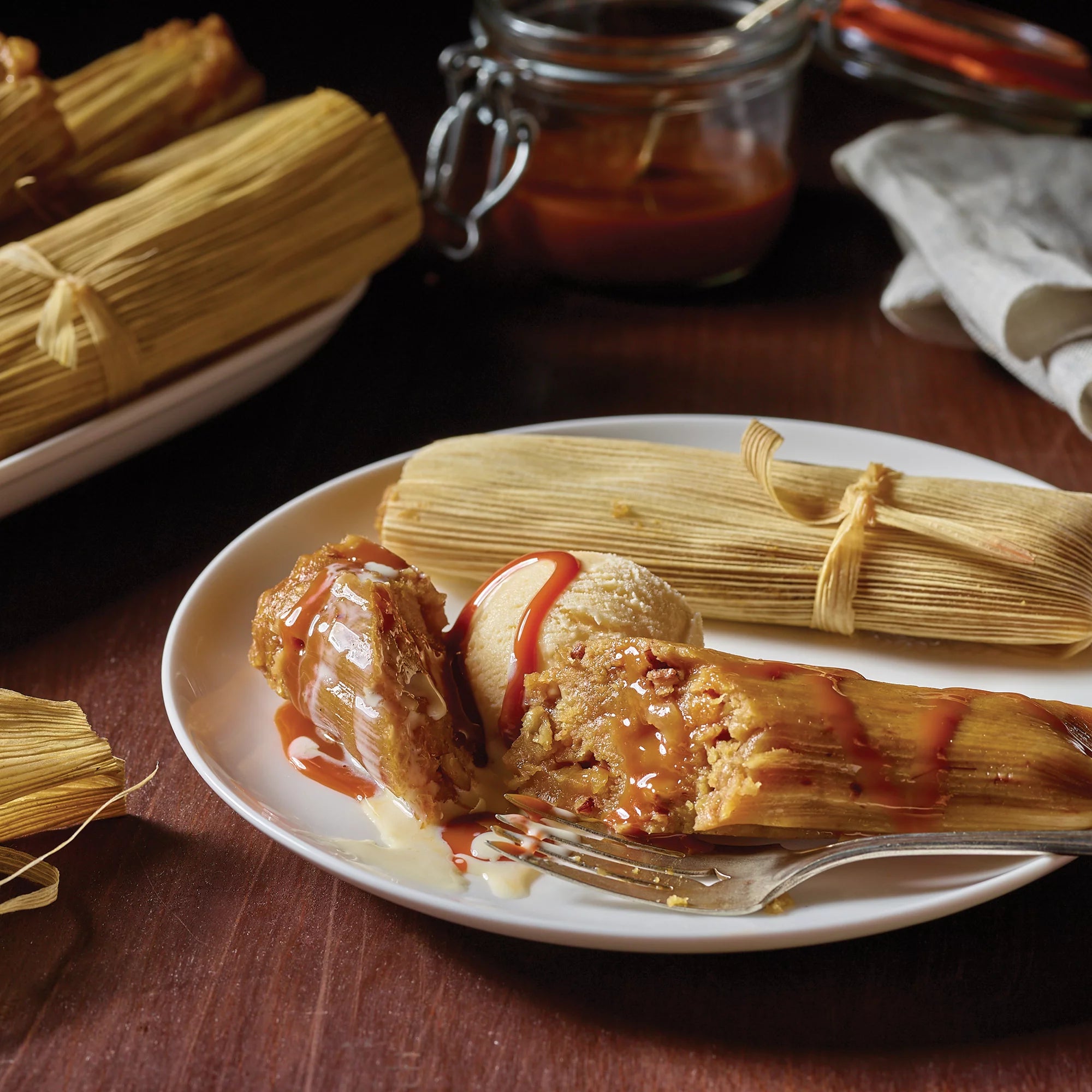 Image of Cinnamon Raisin Apple Tamales