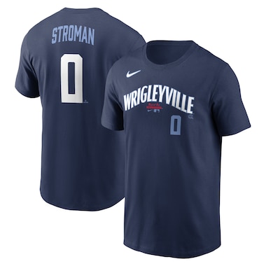  Nike Marcus Stroman Navy  City Connect Name & Number T-Shirt