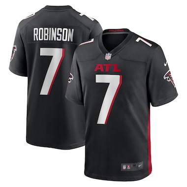  Nike Bijan Robinson Black  2023 NFL Draft First Round Pick Game Jersey