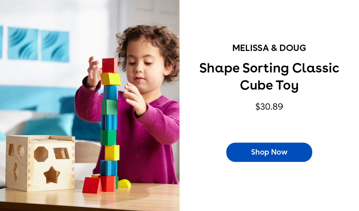 Melissa & Doug Shape Sorting Classic Cube Toy $30.89 Shop Now