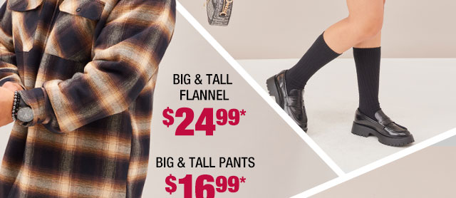 Big & Tall pants $16.99*