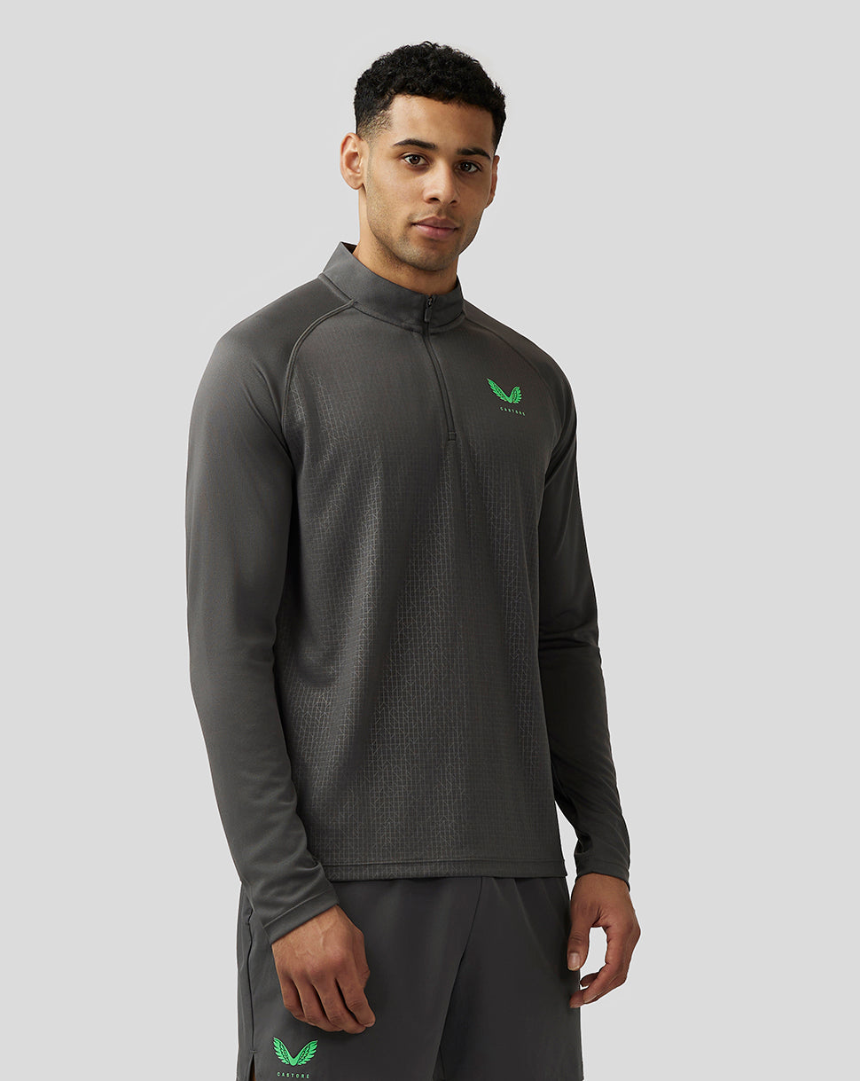 Image of Men’s Adapt Quarter Zip Top - Gunmetal