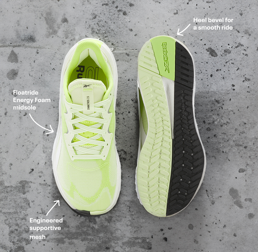 Floatride Energy Foam midsole | Engineered supportive mesh | Heel bevel for a smooth ride. 