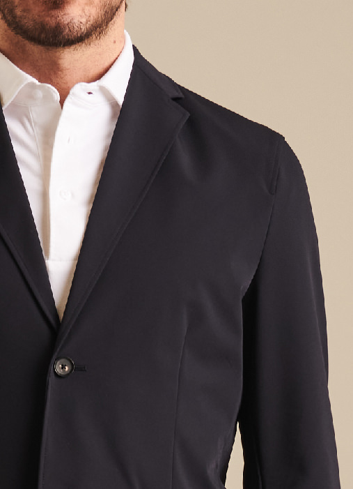 NUCLEO NYLON STRETCH TWO-BUTTON BLAZER