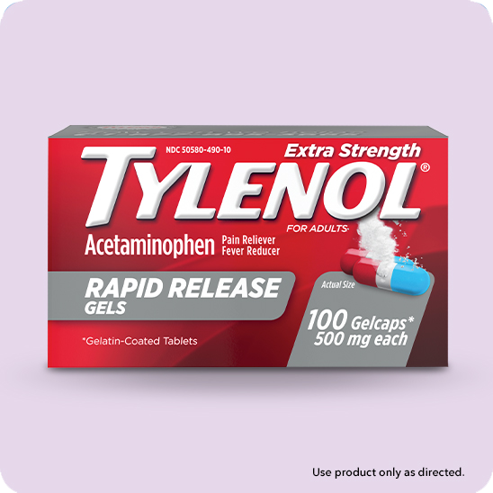 Extra Strength Tylenol Rapid Release Gels