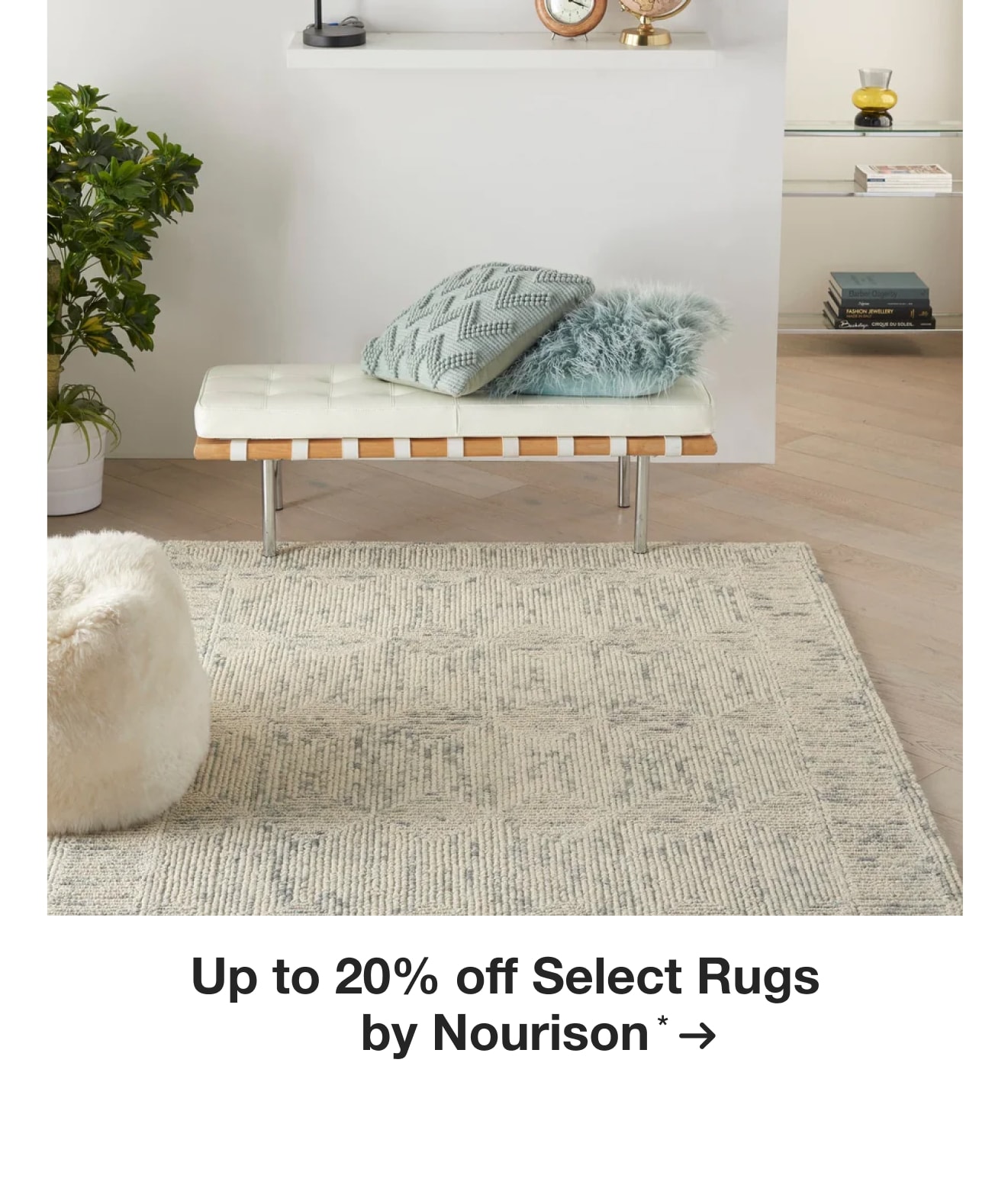 Up to 20% off Select Rugs by Nourison*