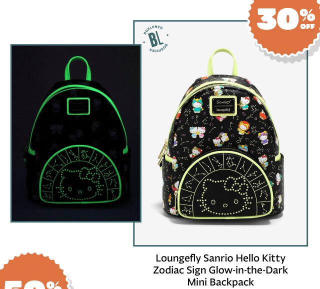 Loungefly Sanrio Hello Kitty Zodiac Sign Glow-in-the-Dark Mini Backpack