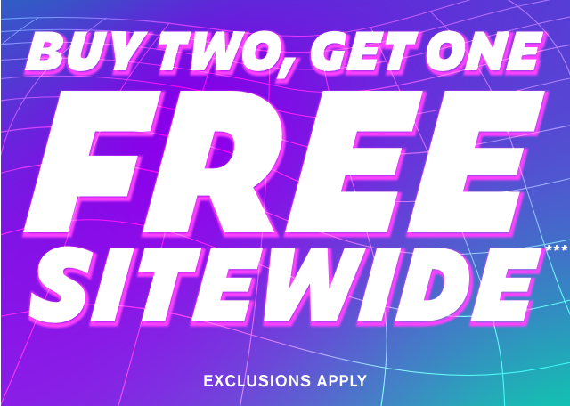 Hours Left! Buy Two, Get One Free Sitewide Exclusions Apply Shop Now