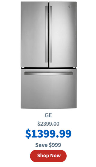 GE 27.0 CuFt French Door Refrigerator in Stainless Steel