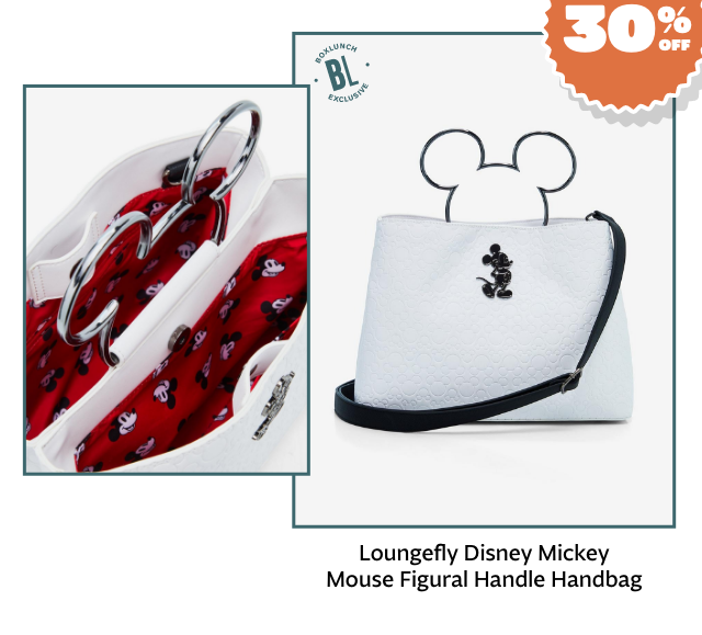 Loungefly Disney Mickey Mouse Figural Handle Handbag