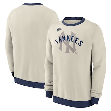  Nike Cream  Cooperstown Collection Fleece Pullover Sweatshirt