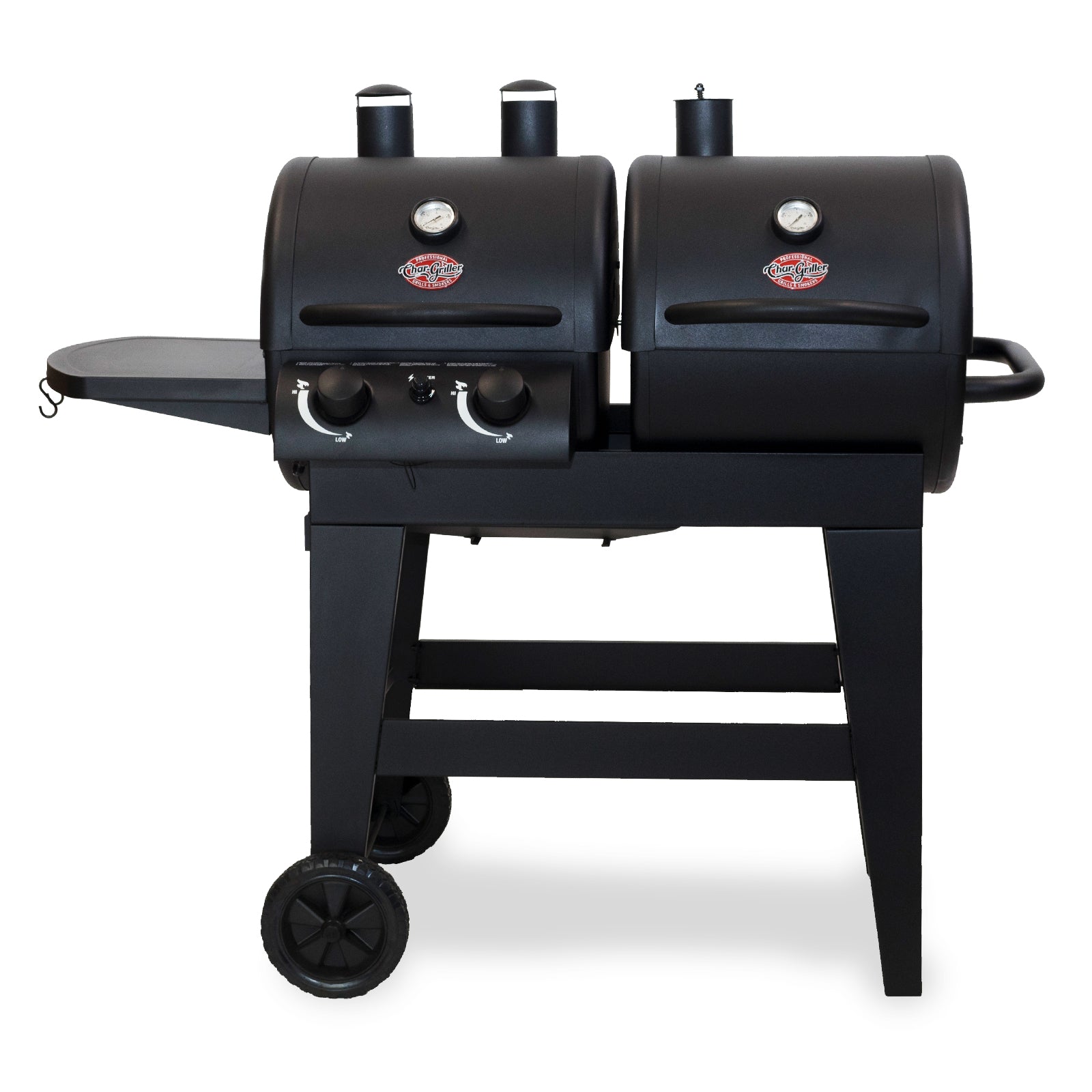 Image of Dual Function 2-Burner Gas & Charcoal Grill