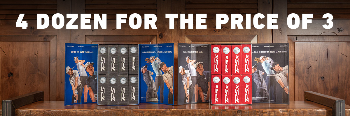 4 Dozen for the Price of 3 text over a photo of the TP5 and TP5x athlete boxes opened up on a wooden bench