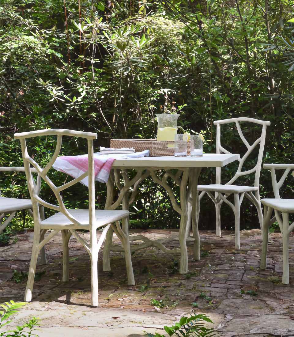 Bois de Bourbon Faux Bois Dining Table