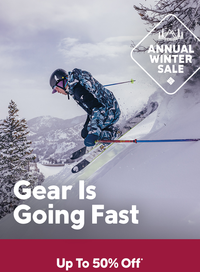 Winter Sale Forty Percent Off Select Styles. More Savings Means More Outdoors.