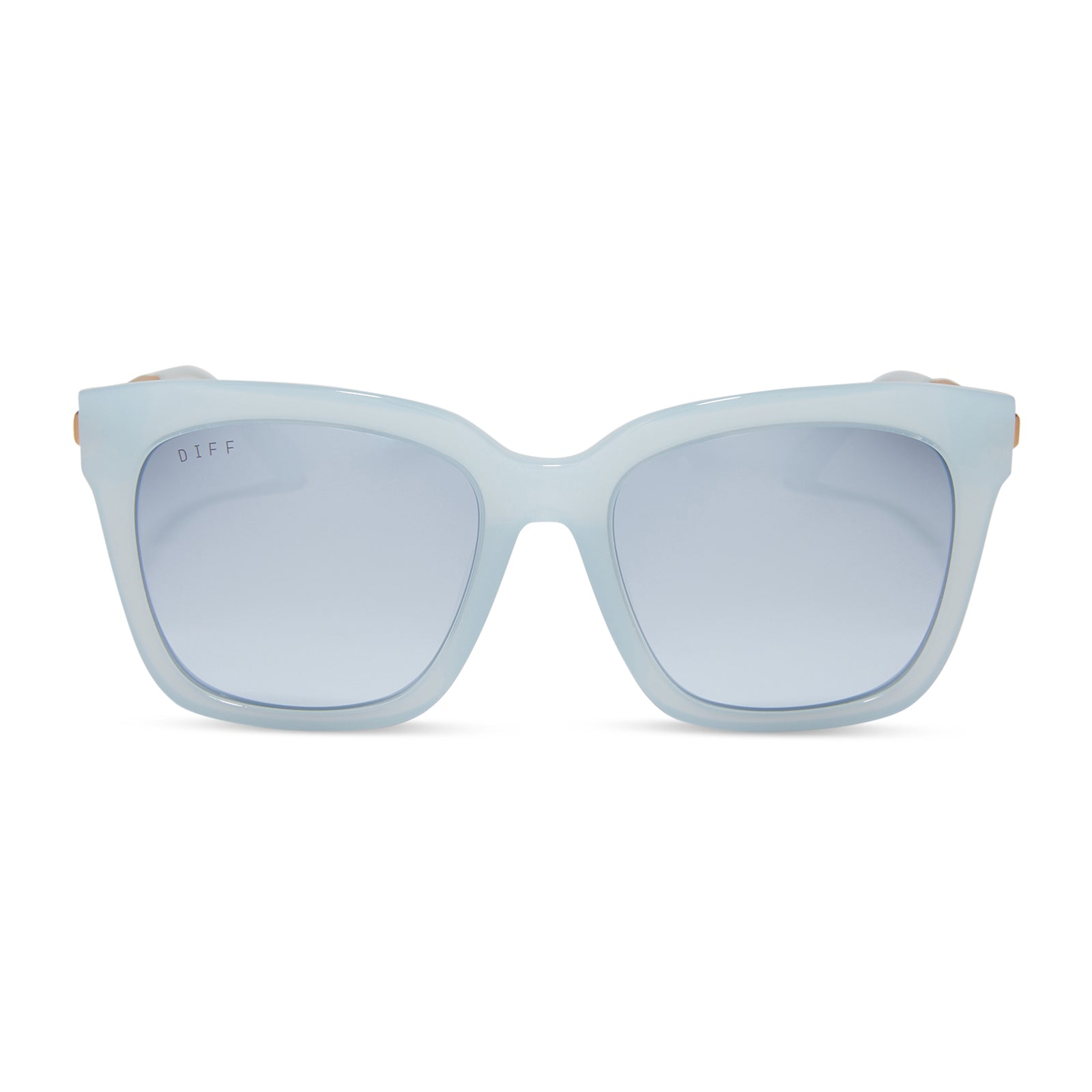 Image of BELLA - BLUE DUST + BLUE GRADIENT FLASH SUNGLASSES