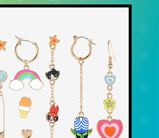 The Powerpuff Girls Icons Mix and Match Earring Set