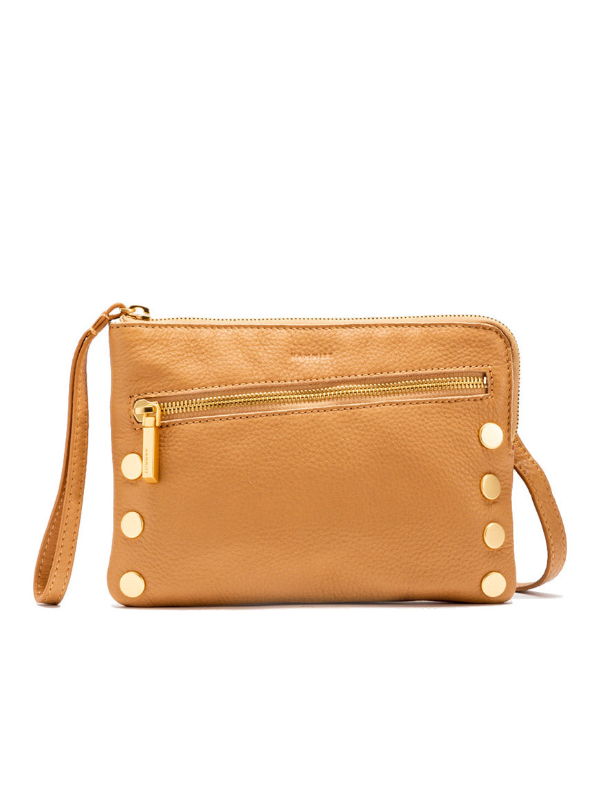 Image of Hammitt Los Angeles Nash Small Clutch in Toast Tan Chain