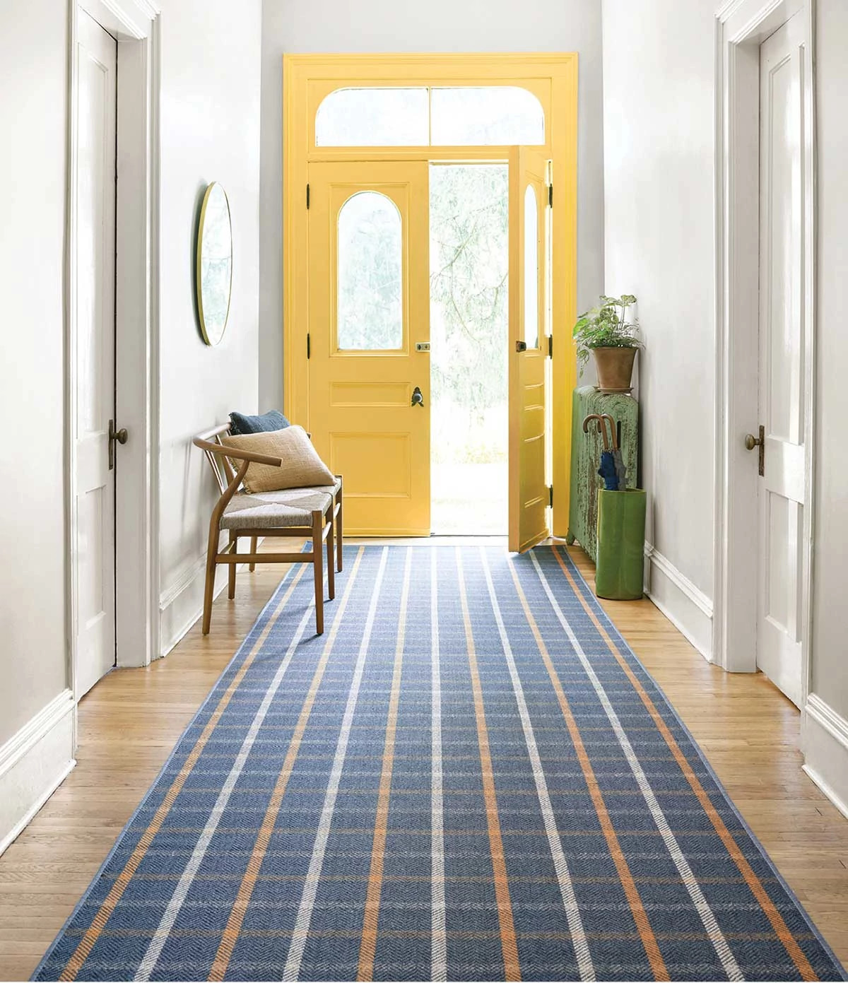 From tiny tattersalls to wide windowpanes, our  plaid wool rugs are having a moment. The best part? They're available in custom-sizes to fit any space.