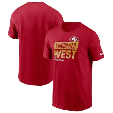  Nike Scarlet  2022 NFC West Division Champions Locker Room Trophy Collection T-Shirt