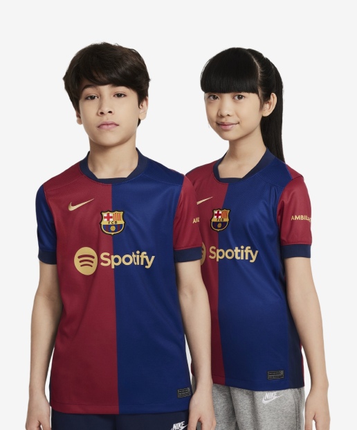 Nike Barcelona Home Shirt 2024 2025 Juniors