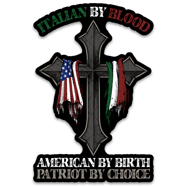 Image of Italian By Blood Decal