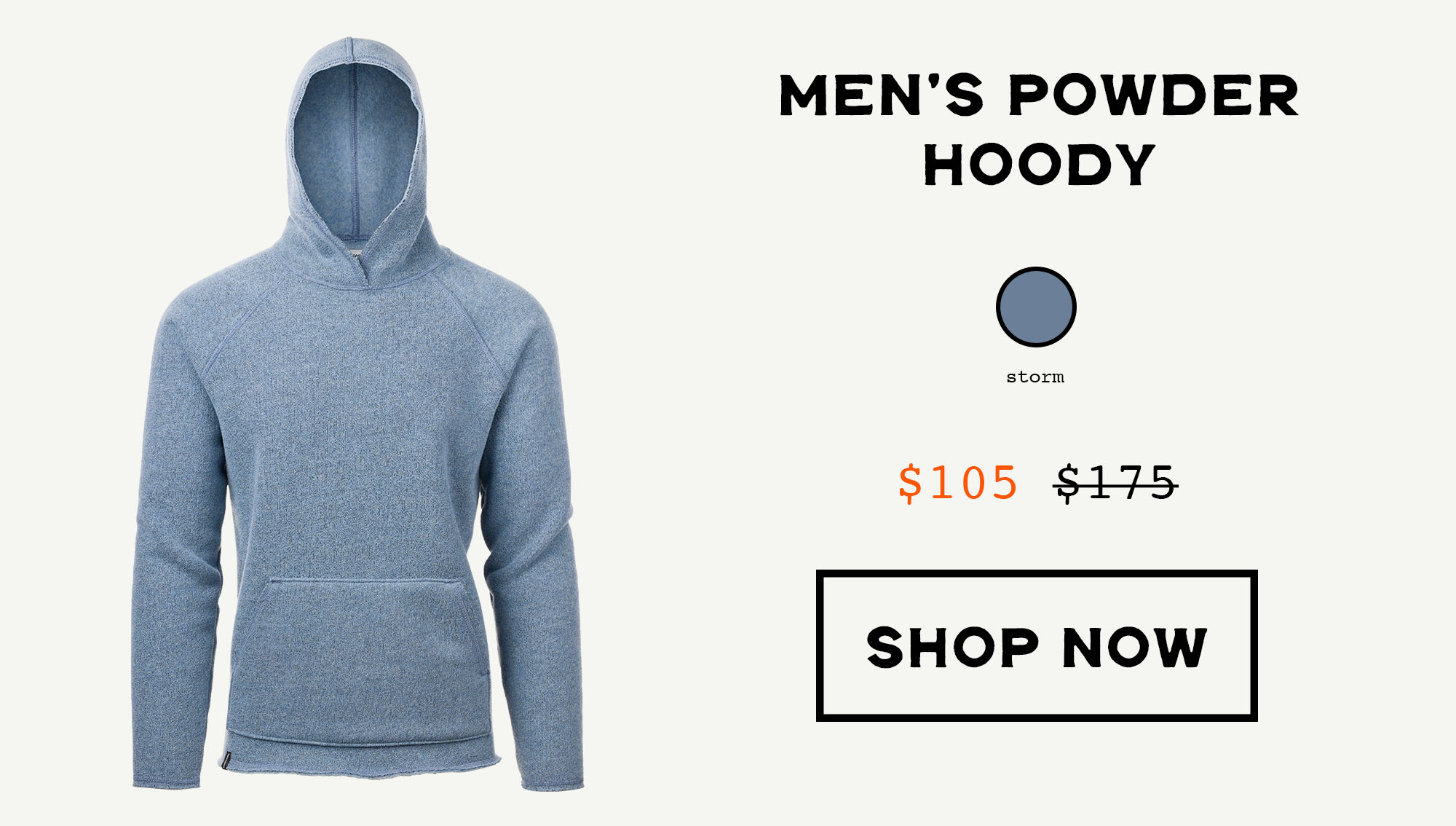 Men's Powder Hoody Storm