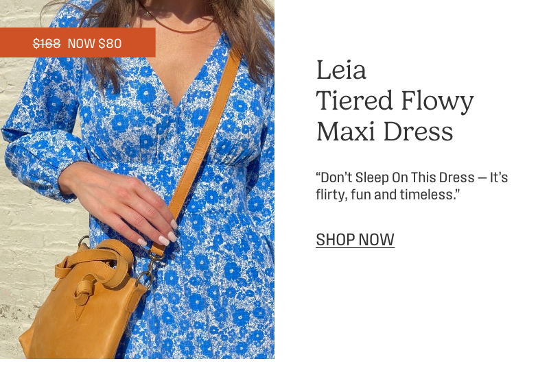 Shop Leia Tiered Flowy Maxi Dress