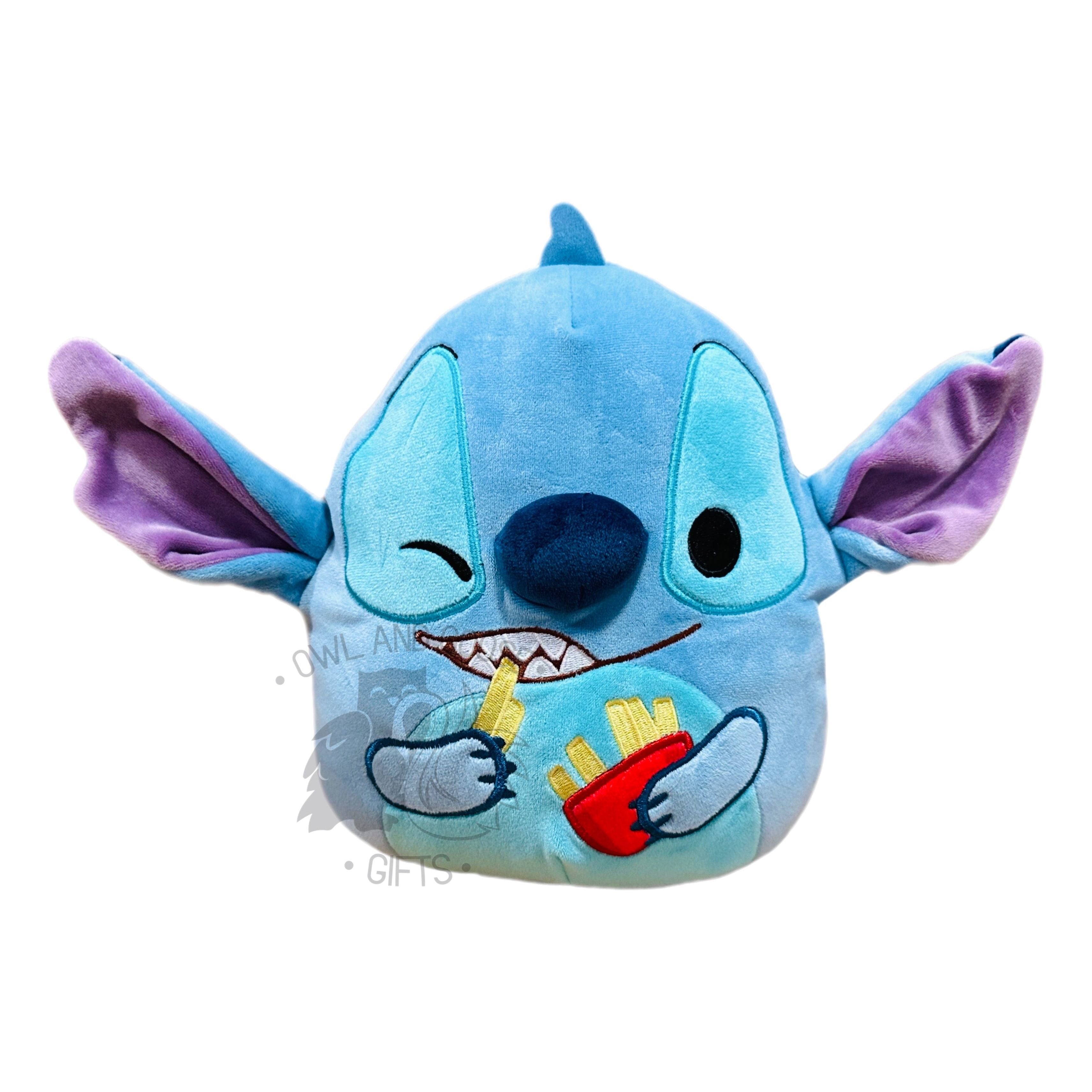 Squishmallow 8 Inch Stitch with French Fries Disney Plush Toy