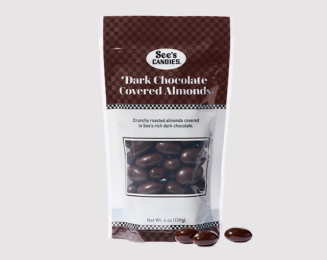 New Look! Dark Chocolate Covered Almonds