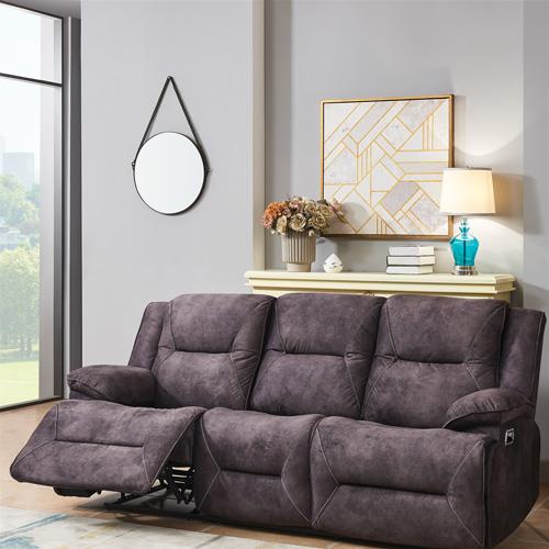 Global Furniture Alta Console Reclining Sofa In Dark Gray