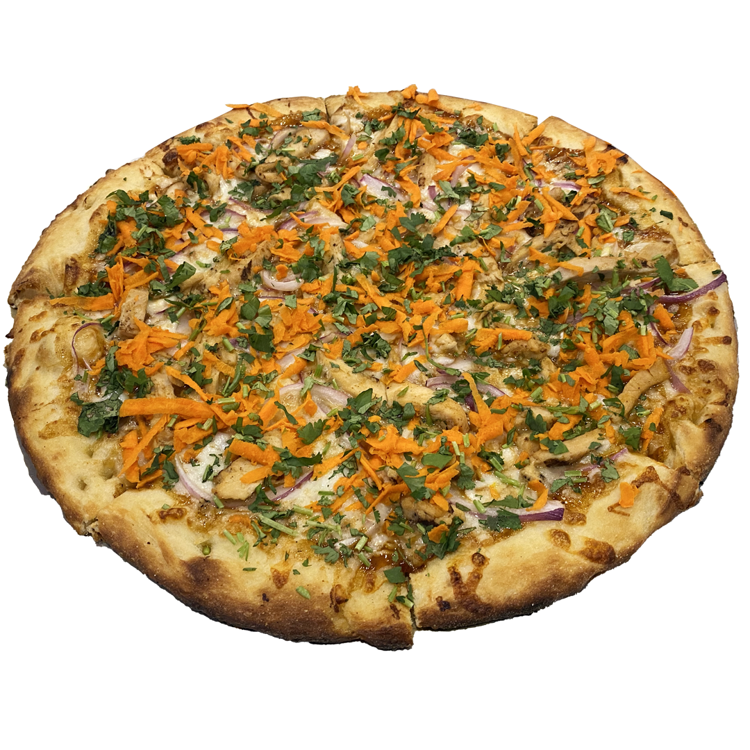 spicy thai chicken pizza