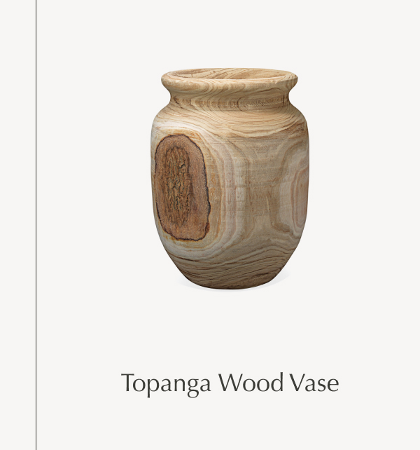 Topanga Wood Vase