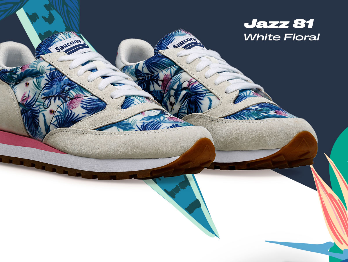 SAUCONY - Jazz 81 White Floral