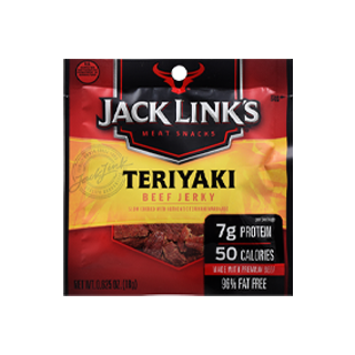 Jack Links teriyaki beef jerky