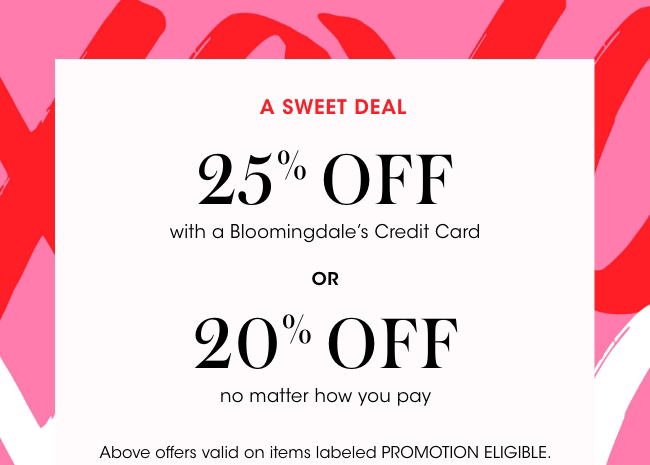 A Sweet Deal 20-25% Off