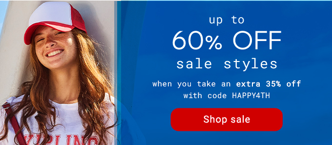 UP TO 60% OFF SALE STYLES