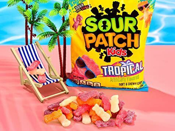 NEW - Sour Patch Kids Candy - Tropical: 8-Ounce Bag